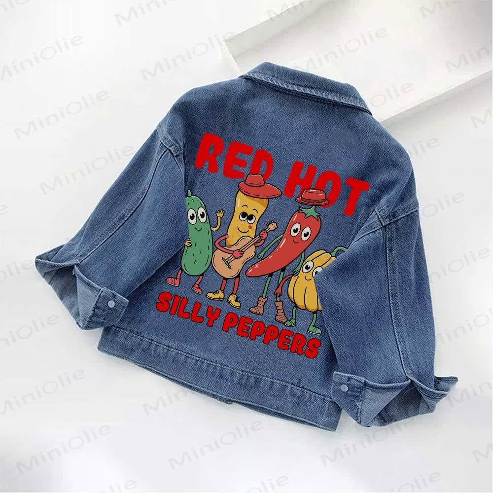 RED HOT SILLY PEPPERS幼児用デニムジャケット - image 2