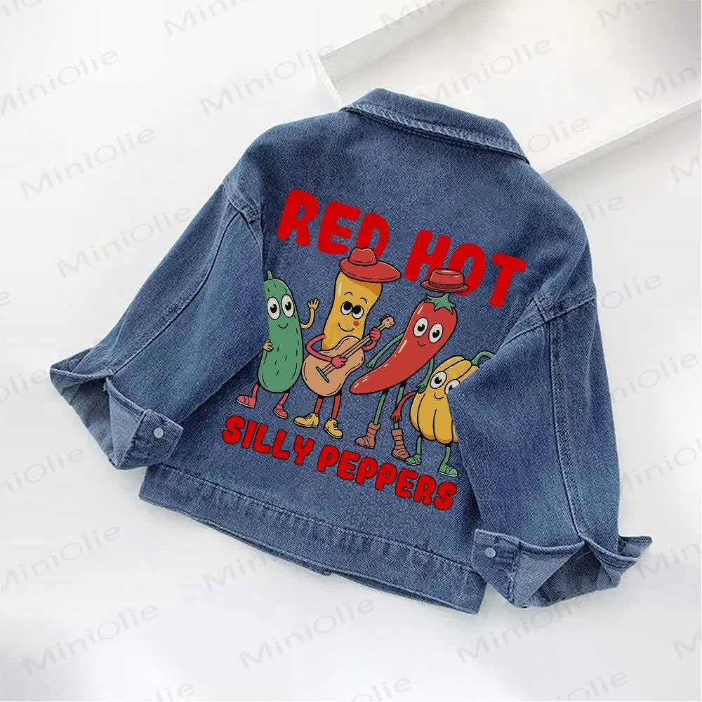 RED HOT SILLY PEPPERS幼児用デニムジャケット - image 2