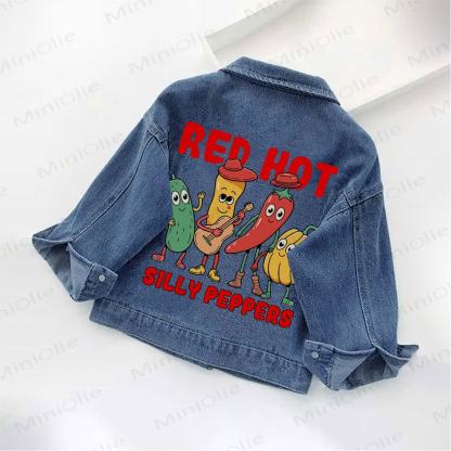 RED HOT SILLY PEPPERS幼児用デニムジャケット - image 2