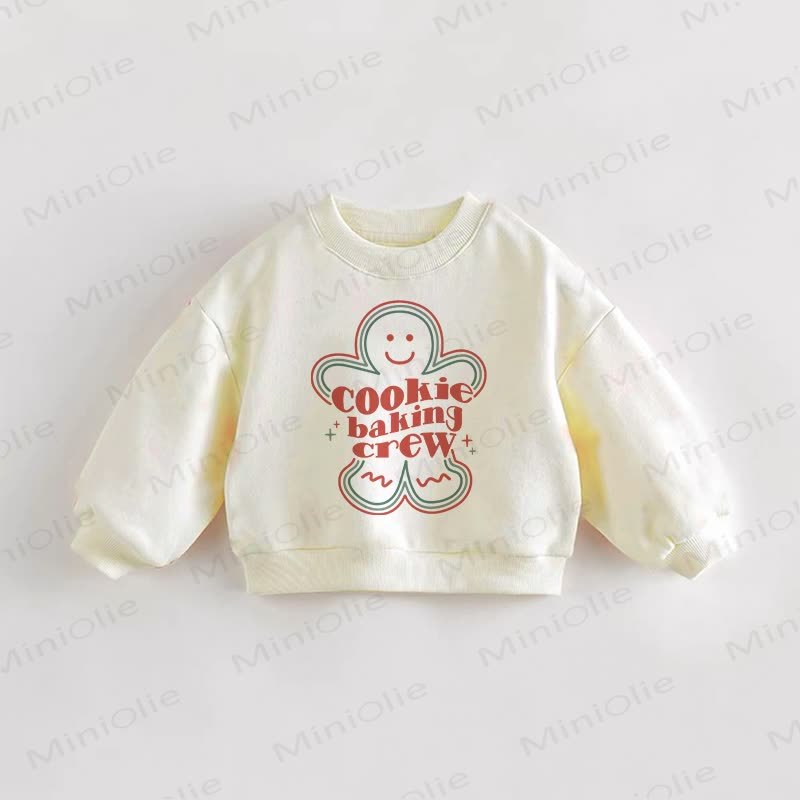 COOKIE BAKING CREW幼児用クリームスウェットシャツ - クリーム - 3～5歳 - image 1