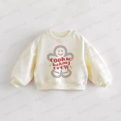 COOKIE BAKING CREW幼児用クリームスウェットシャツ - クリーム - 3～5歳 - image 1