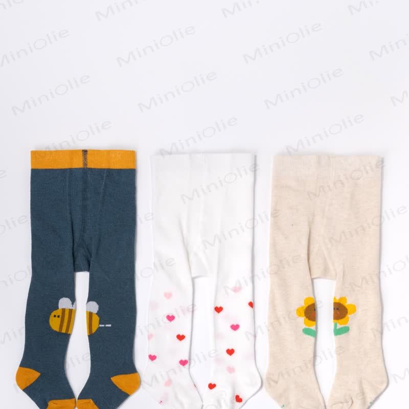 ベビー用ミックスプリント足つきレギンス 3枚セット - image 10