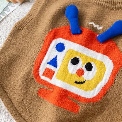 ベビー・幼児男の子用漫画柄重ねニット3点セット - image 10
