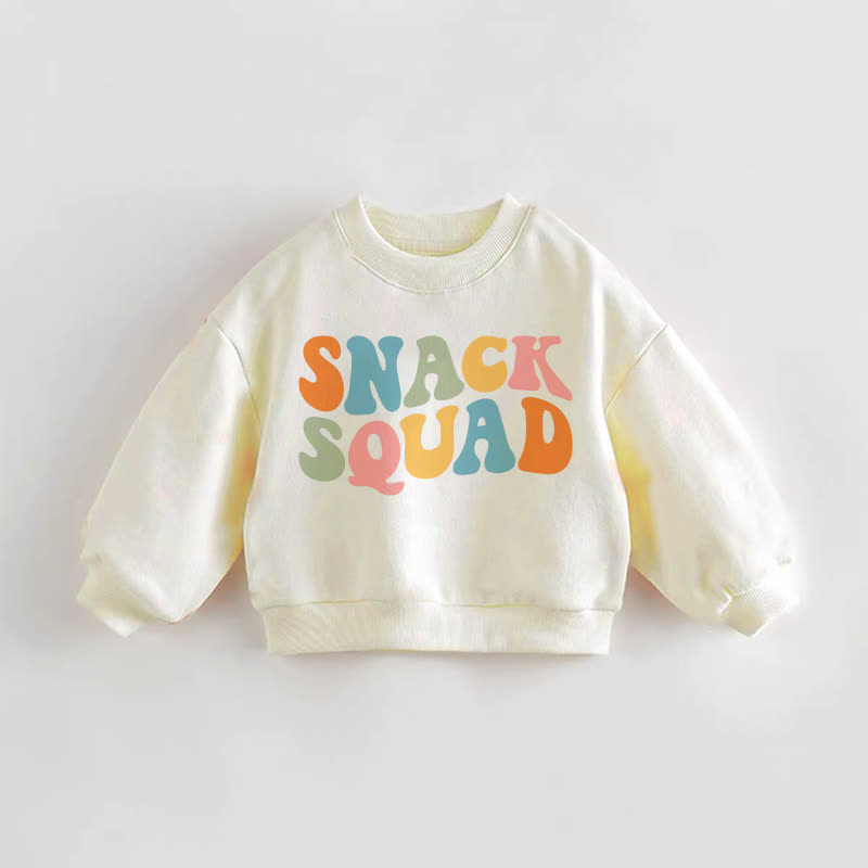 SNACK SQUAD幼児用クリームスウェットシャツ - クリーム - 3～5歳 - image 1