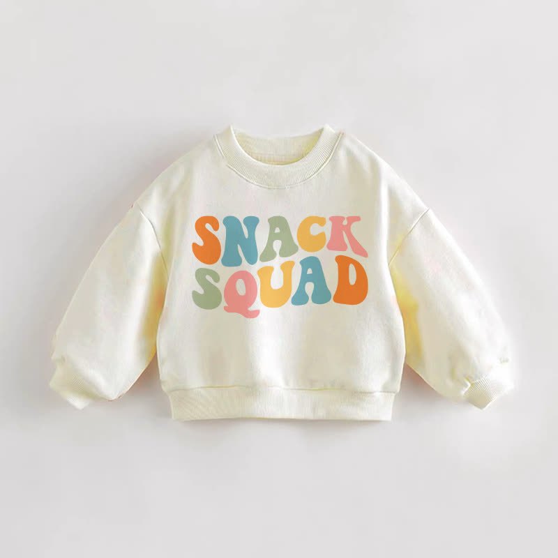 SNACK SQUAD幼児用クリームスウェットシャツ - クリーム - 3～5歳 - image 1