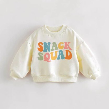 SNACK SQUAD幼児用クリームスウェットシャツ - クリーム - 3～5歳 - image 1