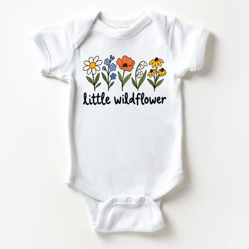 LITTLE WILDFLOWERベビー用ホワイトボディスーツ - 白 - 18～24ヶ月 - image 1
