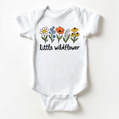 LITTLE WILDFLOWERベビー用ホワイトボディスーツ - 白 - 18～24ヶ月 - image 1