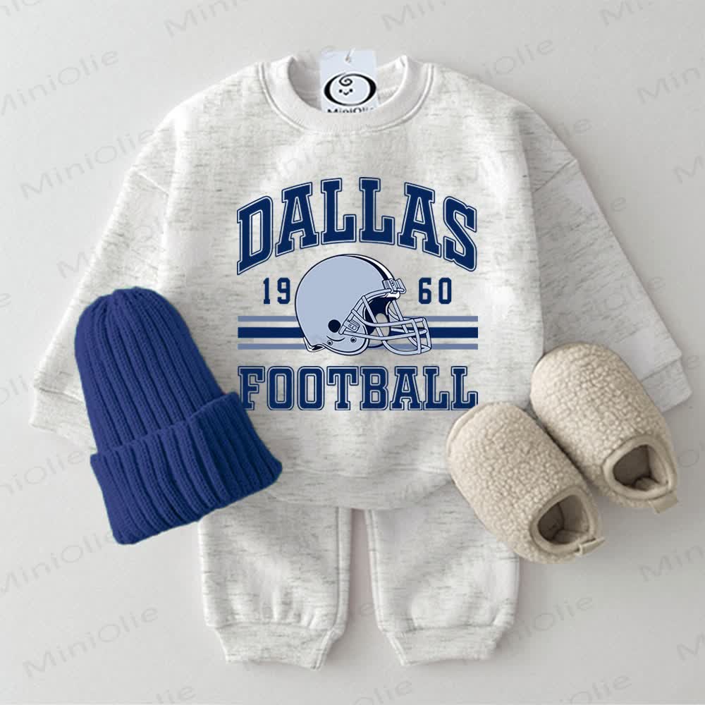 DALLAS FOOTBALL用ライトグレースウェットシャツ 2点セット - ライトグレー - 2～3歳 - image 1