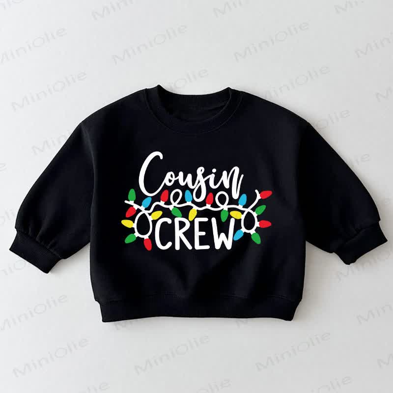 COUSIN CREWベビー幼児用ブラックスウェットシャツ - 黒 - 3～5歳 - image 1