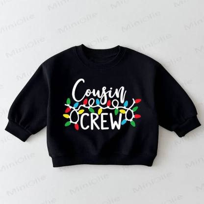 COUSIN CREWベビー幼児用ブラックスウェットシャツ - 黒 - 3～5歳 - image 1