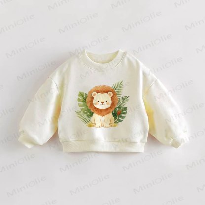 ベビー・幼児用ライオン柄クリームスウェットシャツ - クリーム - 3～5歳 - image 1