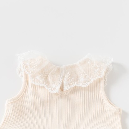 ベビーガール用レース襟リボンチュールDress - image 6
