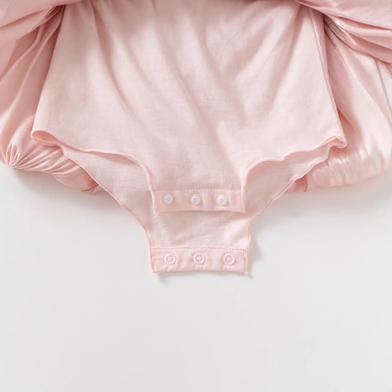 ベビーガールズ用リボン付きサテン長袖Dress - image 7