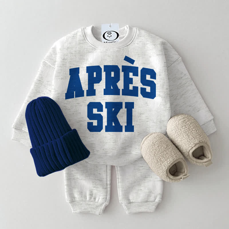 APRES SKIベビー用スウェットシャツ 2点セット - ライトグレー - 2～3歳 - image 1
