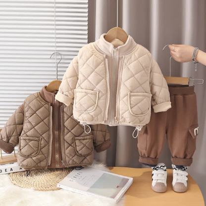 ベビー・幼児用フリースQuilted Jacket＆パンツ 2点セット - image 1