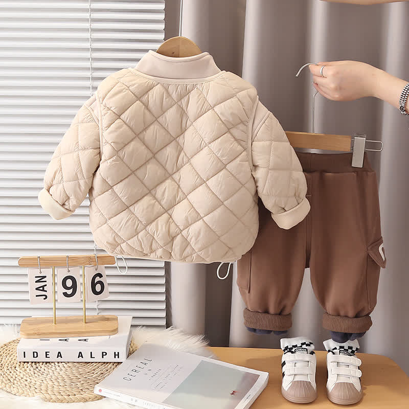 ベビー・幼児用フリースQuilted Jacket＆パンツ 2点セット - image 4