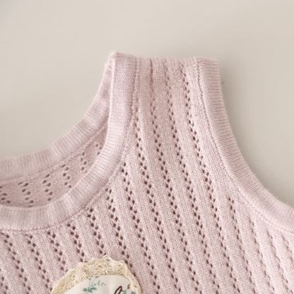 ベビー・幼児用 女の子用 レース襟 花柄ペプラム 3点セット - image 6