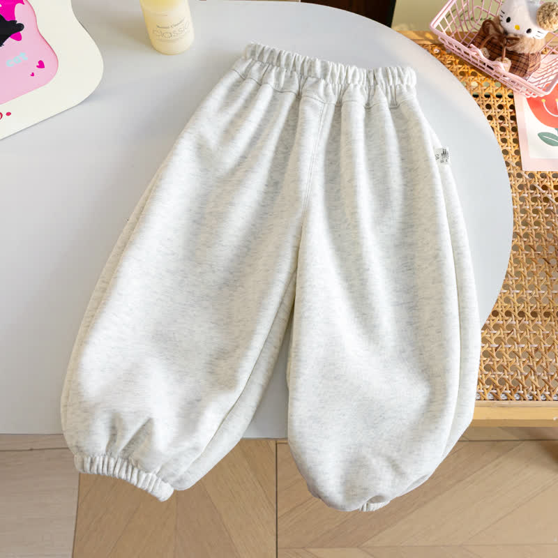 幼児用ベビーグレーリボン水玉フリルスウェットシャツ＆パンツ2点セット - image 8