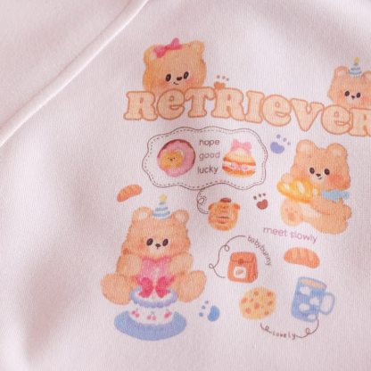 ベビー幼児用ピンククマ耳フード付きパーカー＆ジョガーパンツ2点セット - image 8