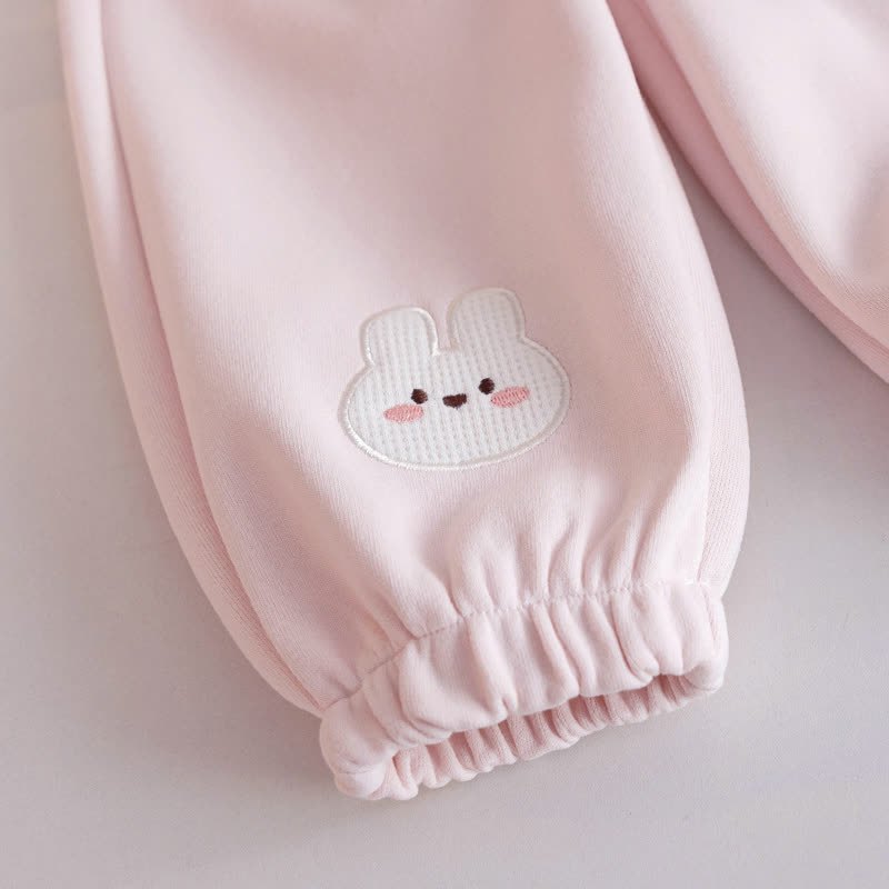 幼児用女の子向けピンクのピーターパン柄スウェットシャツとパンツのツーピースセット - image 8