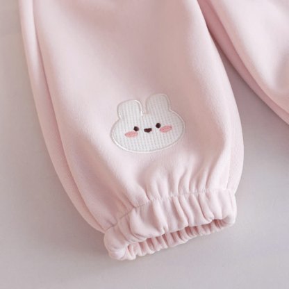 幼児用女の子向けピンクのピーターパン柄スウェットシャツとパンツのツーピースセット - image 8