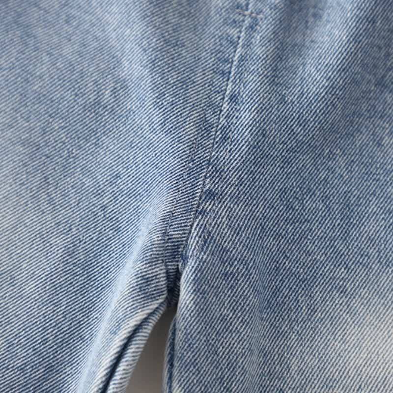 幼児用女の子向けレースハート柄スウェットシャツとデニムパンツのツーピースセット - image 11