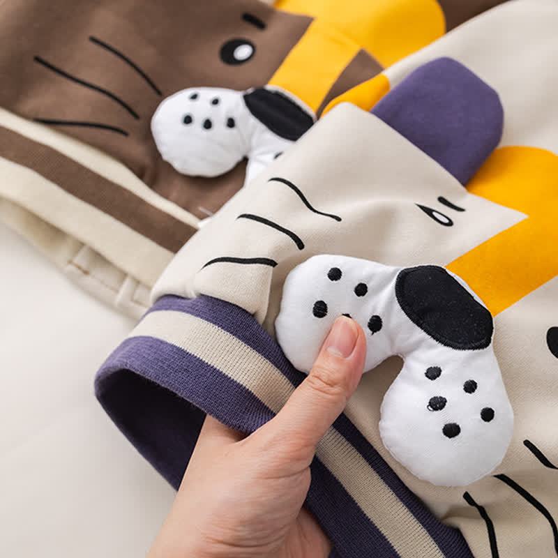 幼児用ライオンパッチジャケットとデニムパンツの3点セット - image 9