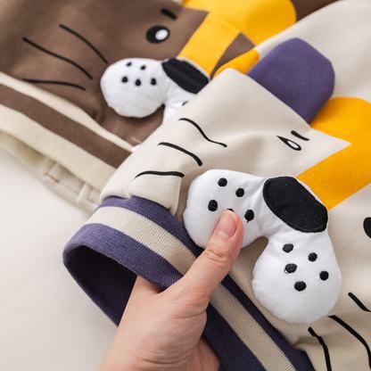 幼児用ライオンパッチジャケットとデニムパンツの3点セット - image 9
