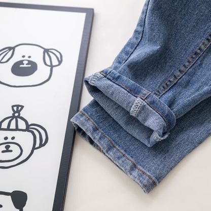 幼児用ライオンパッチジャケットとデニムパンツの3点セット - image 12