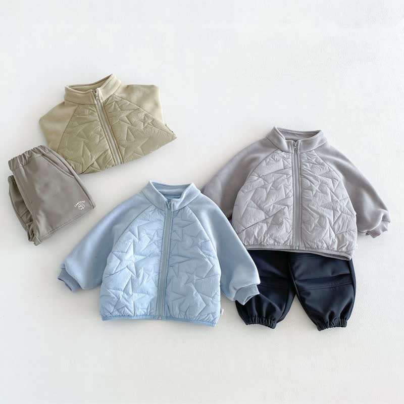 幼児男の子用星柄Quilted Jacketまたはパンツ - image 1