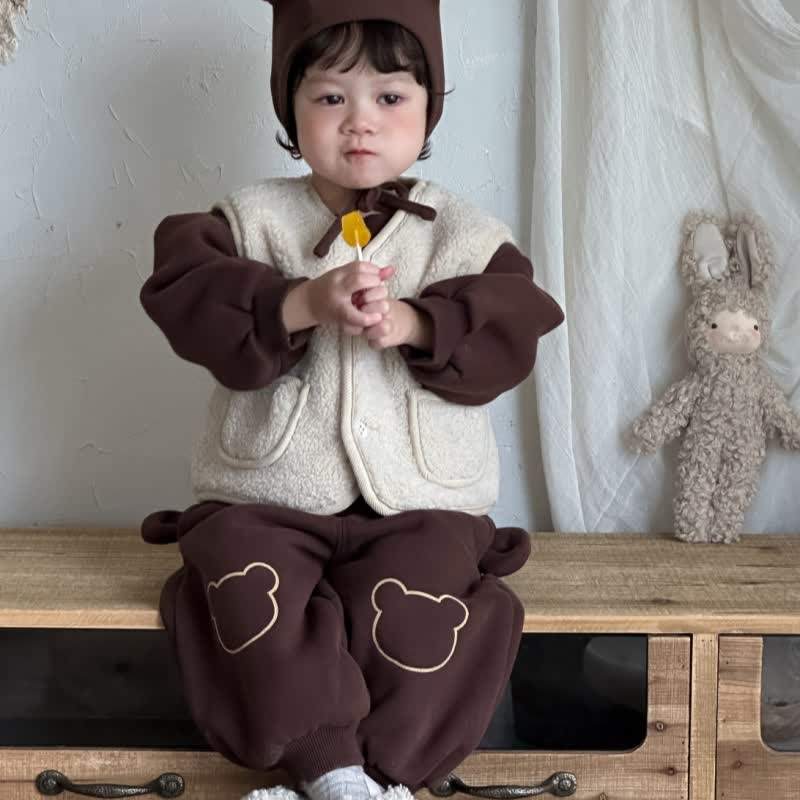 ベビー・幼児用コージーベアイヤーシェルパセット - image 4