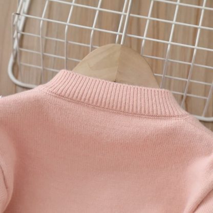 幼児用女の子向けリボン付きカーディガンとチュールスカートのツーピースセット - image 10