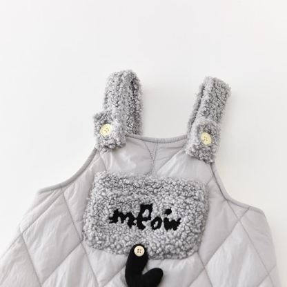 ベビー幼児用キルティングシェルパトリムオーバーオールまたはブラックスウェットシャツ - image 4