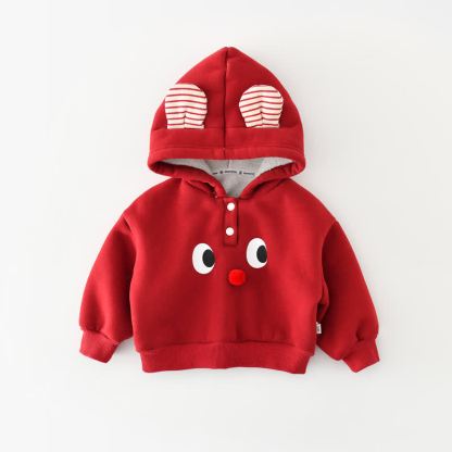 ベビーレッドアイズプリントフリースパーカーまたはコーデュロイパンツ - 赤 - 3～4歳 - image 2