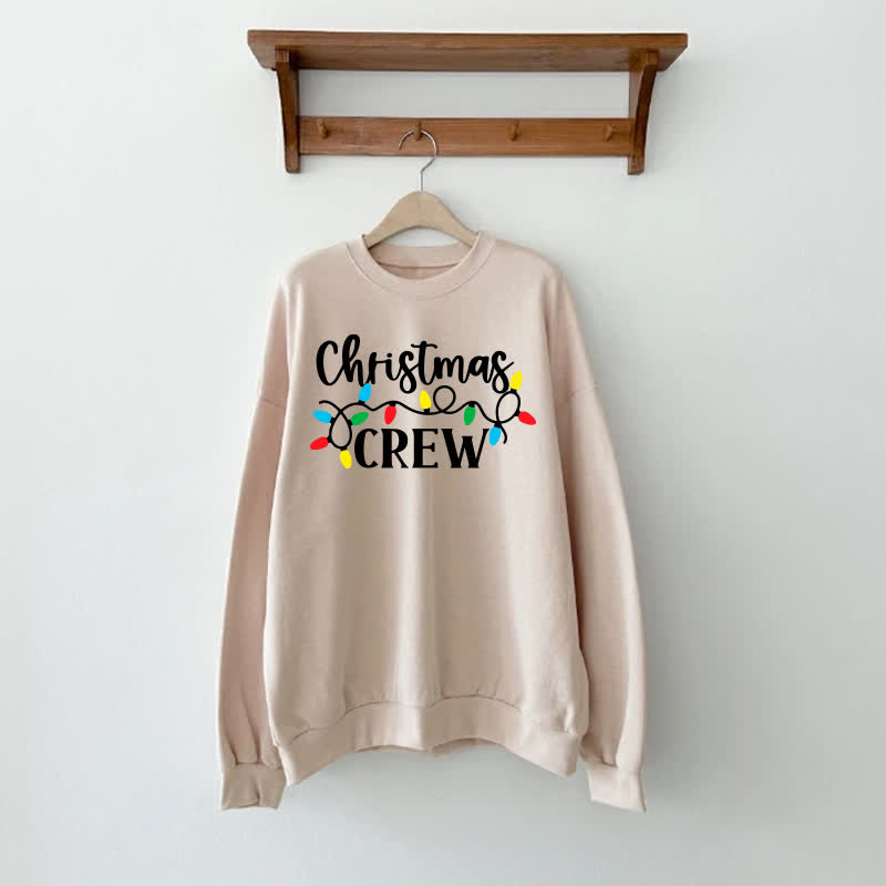 CHRISTMAS CREWベージュファミリースウェットシャツ - ベージュ - 大人用スウェットシャツ：XL - image 2