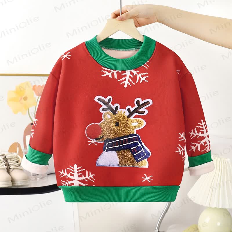 幼児用フリース製クリスマスクルーネックスウェットシャツ - アカシカ - 10-11歳 - image 8