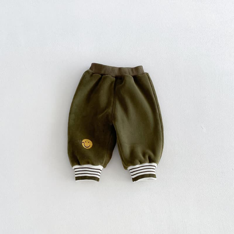 ベビー・幼児用 スマイリーパッチ付き伸縮性ウエストパンツ - 緑 - 4～5歳 - image 3