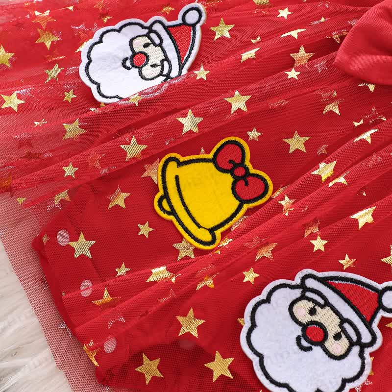 ベビーガール用クリスマスリボンチュールDress - image 5