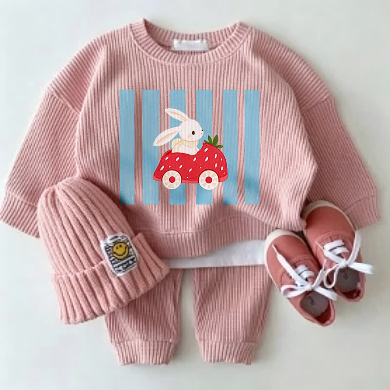 ベビーバニー ストロベリーカー ピンク 2点セット - ピンク - 2～3歳 - image 1