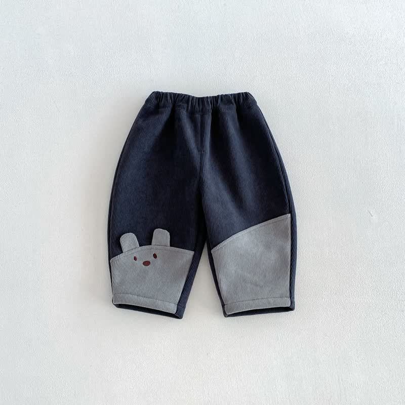 ベビー・幼児用キルティングベアパッチジャケットまたはパンツ - グレー - 4～5歳 - image 4