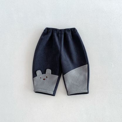 ベビー・幼児用キルティングベアパッチジャケットまたはパンツ - グレー - 4～5歳 - image 4