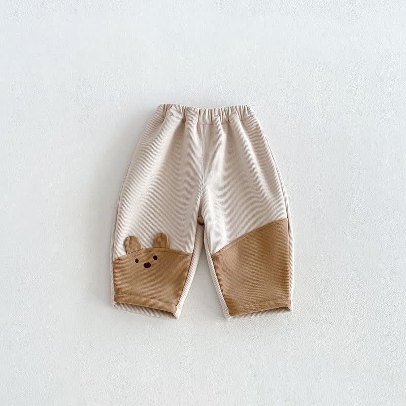 ベビー・幼児用キルティングベアパッチジャケットまたはパンツ - カーキ - 4～5歳 - image 5