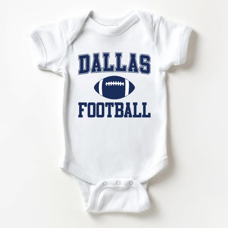 DALLAS FOOTBALL用ホワイトボディスーツ - 白 - 18～24ヶ月 - image 1