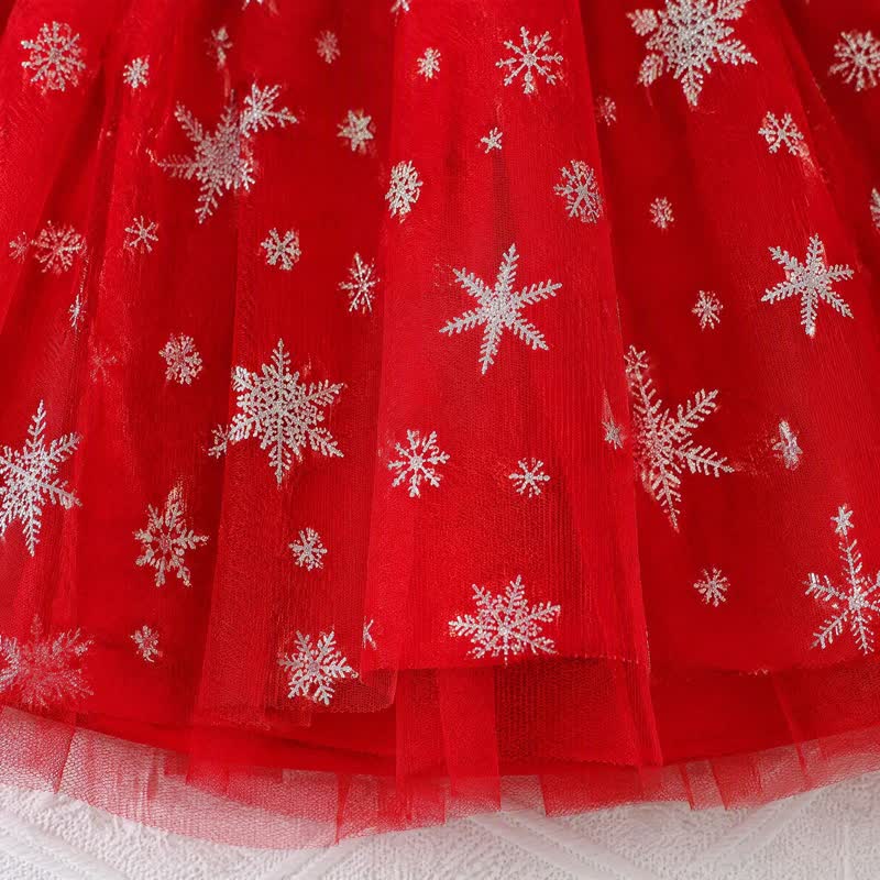 ベビー・幼児用女の子向けスノーフレークカラーチュールDressセット（ベレー帽付き） - image 6
