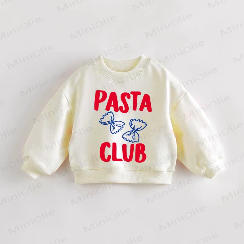PASTA CLUB幼児用パスタクリームスウェットシャツ - クリーム - 3～5歳 - image 1
