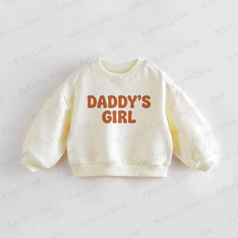 DADDY'S GIRL幼児用クリームスウェットシャツ - クリーム - 3～5歳 - image 1