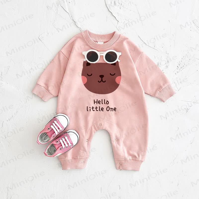 HELLO LITTLE ONEベビーベア ピンクロンパース - ピンク - 2～3歳 - image 1