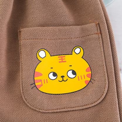 ベビー用漫画動物柄スウェットシャツとジョガーパンツのツーピースセット - image 14