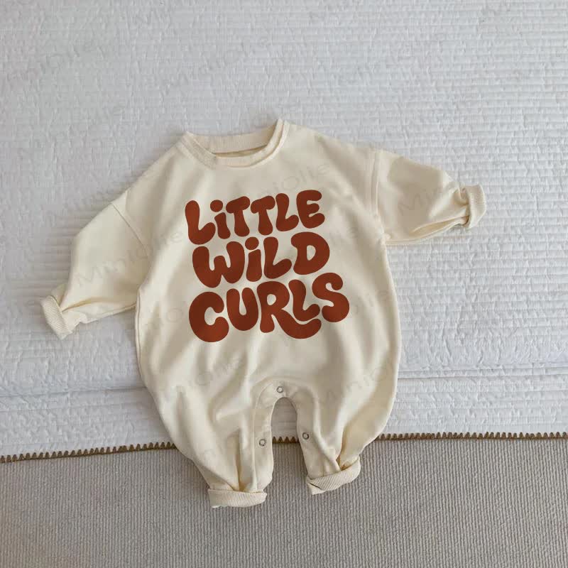 LITTLEWILDカールズ ベビーベージュロンパース - ベージュ - 2～3歳 - image 1